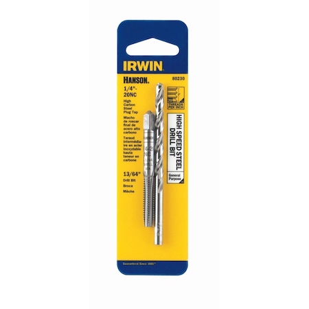 Irwin Drill&Tap Set 1/4"-20Nc 80230
